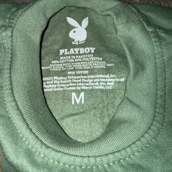 Playboy Green Sweatshirt - Picture 3 of 5